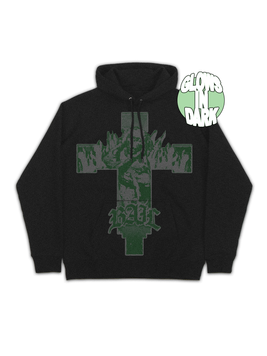 CROSS HOODIE --GLOW IN THE DARK--