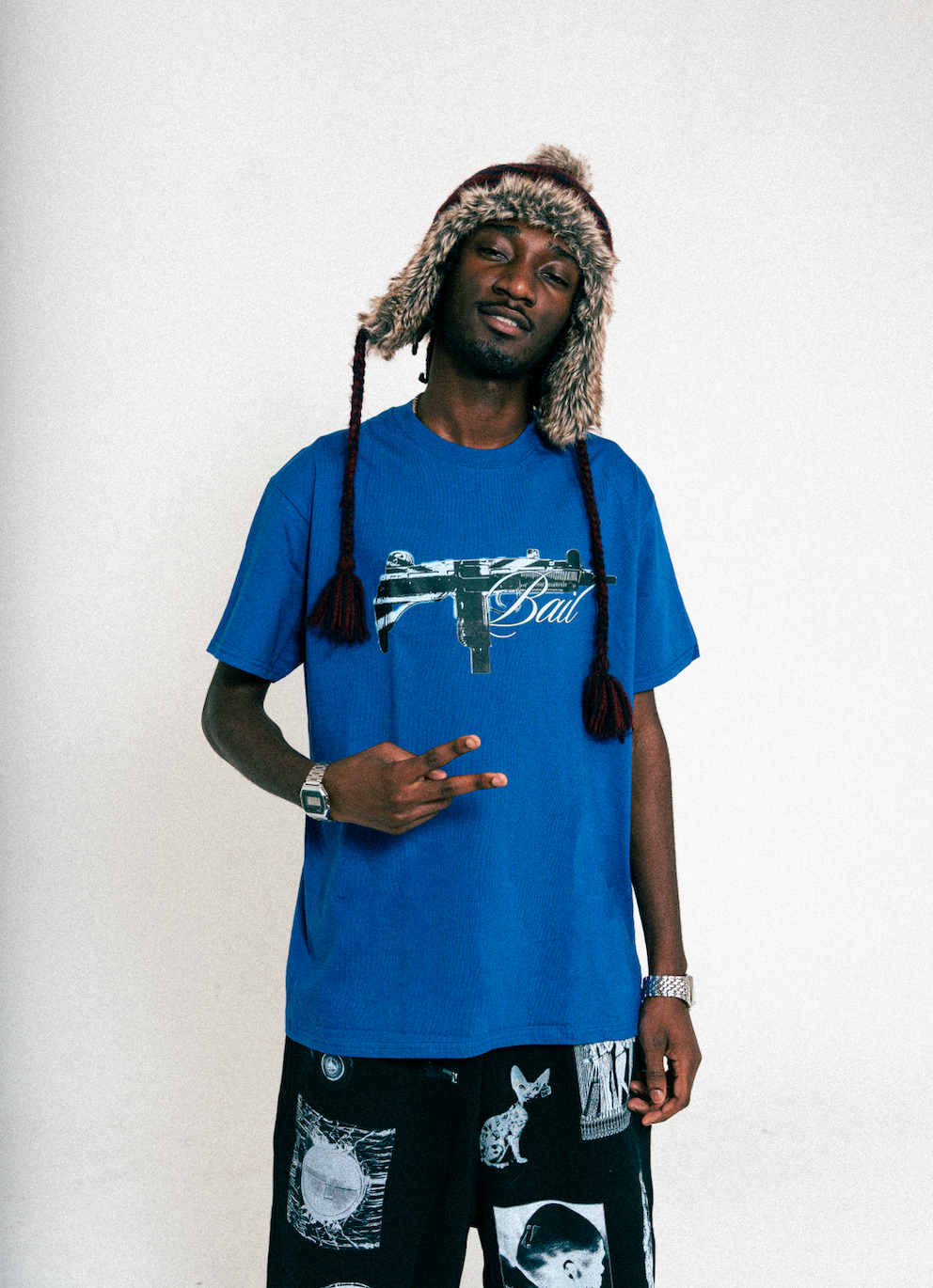 BLUE UZI TEE